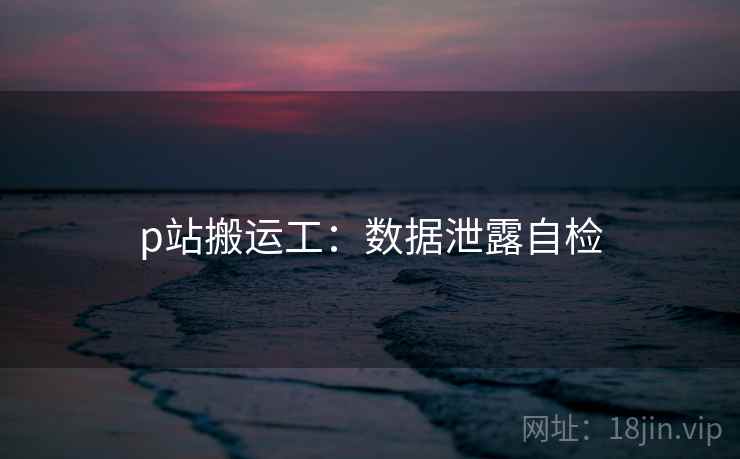 p站搬运工：数据泄露自检