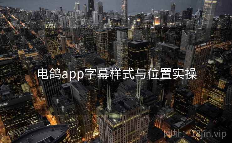电鸽app字幕样式与位置实操