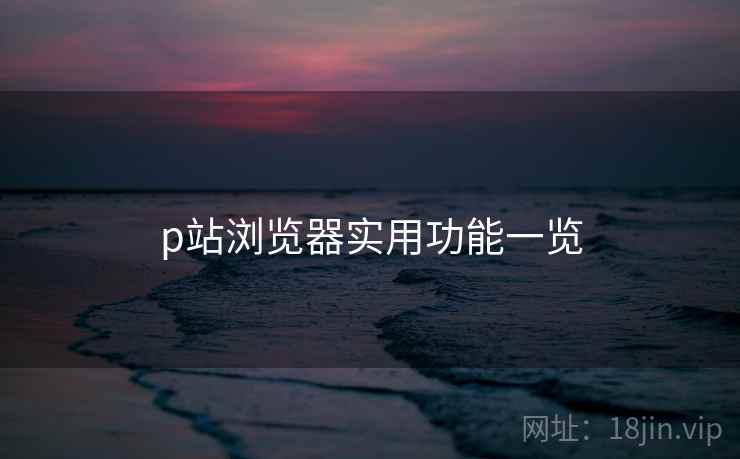 p站浏览器实用功能一览