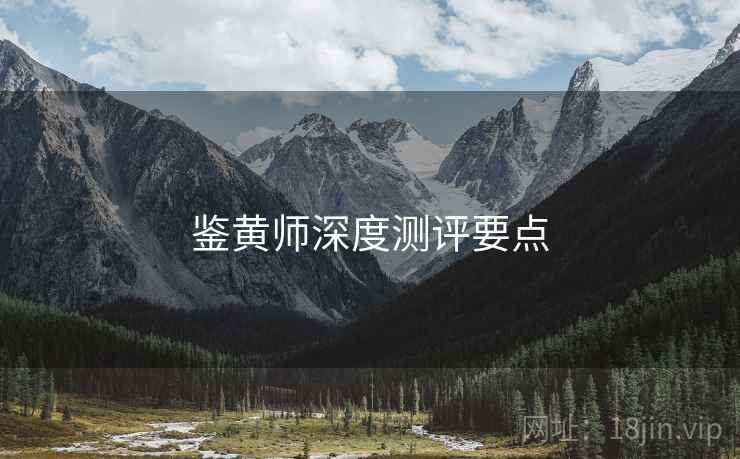 鉴黄师深度测评要点